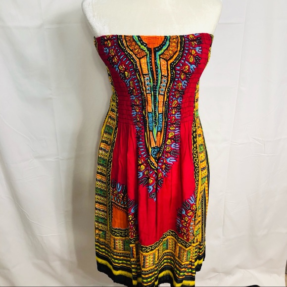 Cynthia Mehra Dresses & Skirts - $$ Cynthia Mehta Sundress OS Colorful Smocked BOHO